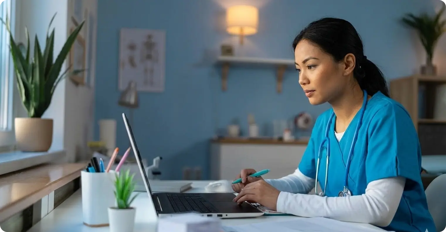 Nurse preparing for NOW Expo