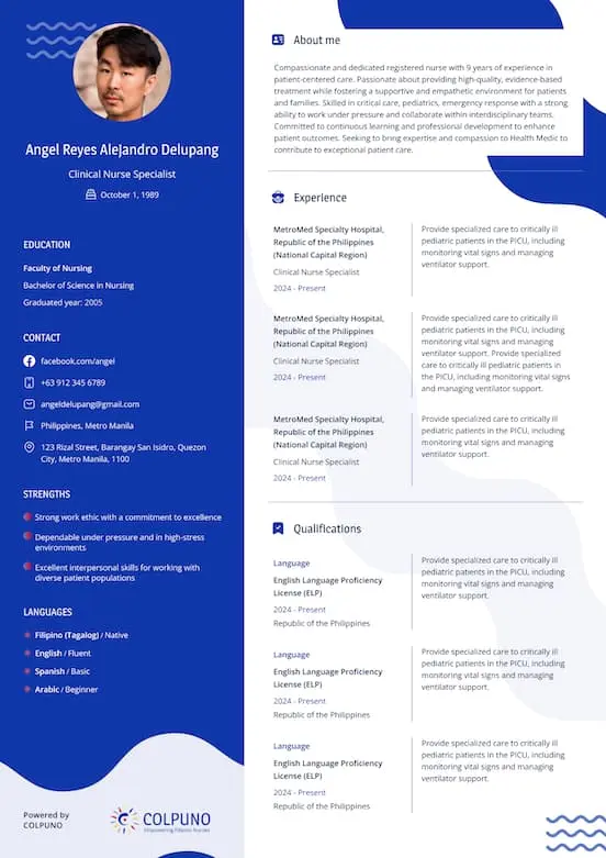 COLPUNO CV (clean, international format)